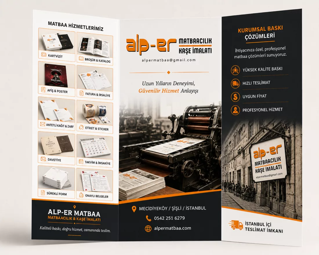 ALP-ER MATBAA broşür ve katalog baskı hizmetleri