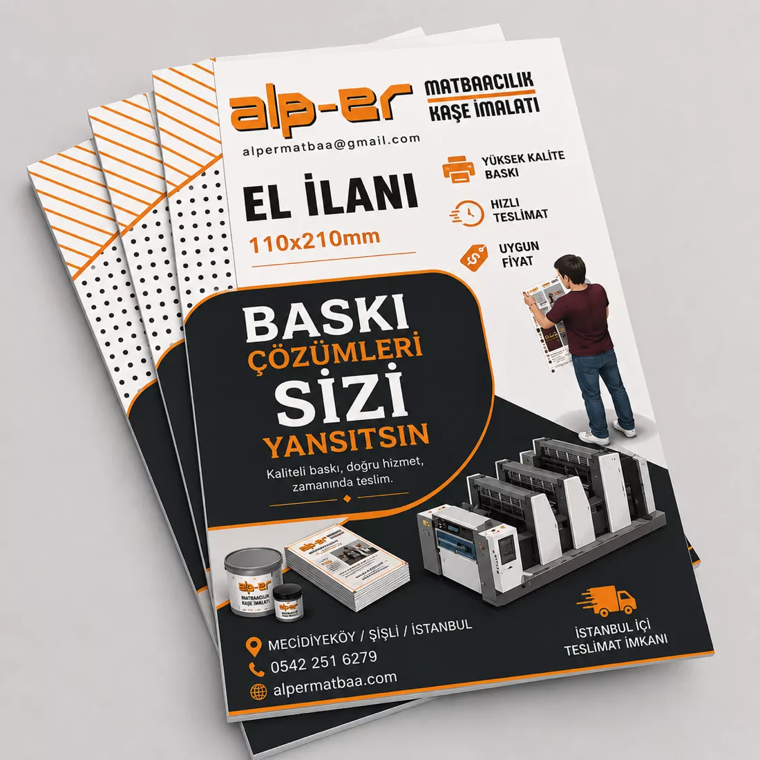 ALP-ER MATBAA el ilanı baskı hizmetleri